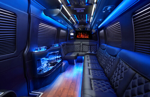 Seattle party limo bus