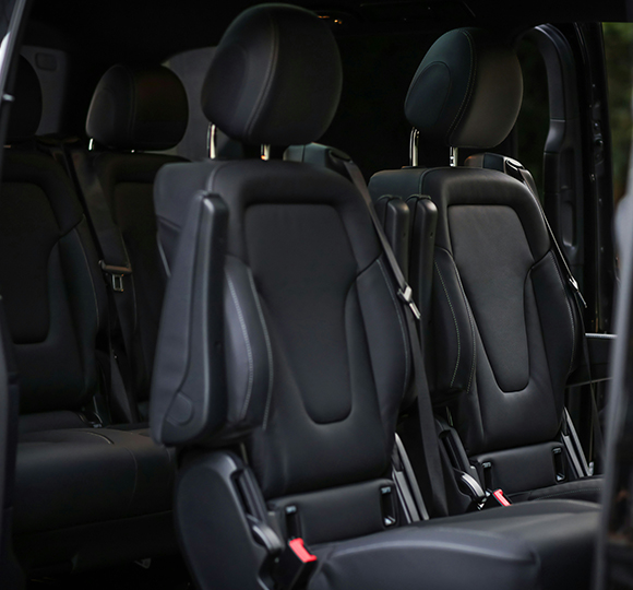 Bellevue bus rental interior