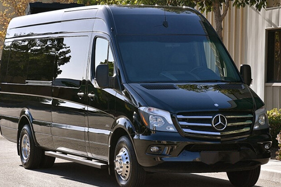 Sprinter van renal with luxury exterior
