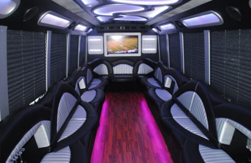 Top amenities in charter buses