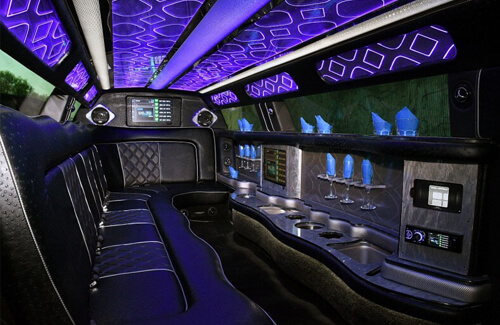 large spaces in passenger party bus