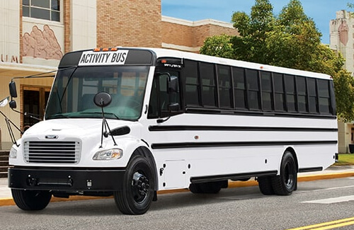 Bellevue charter bus rentals freightliner